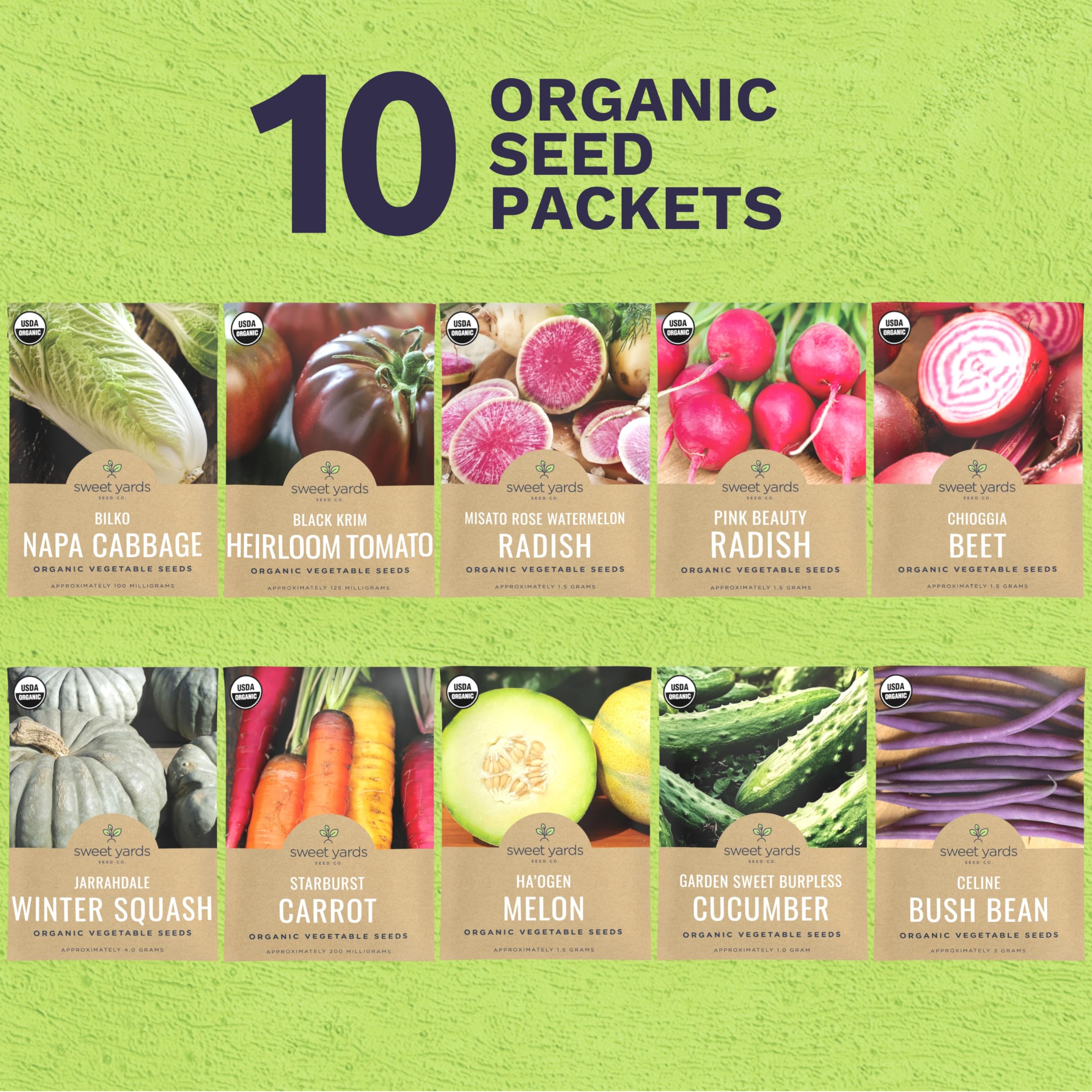 Sweet Yards Starburst carrot seeds for bright, crunchy harvests
