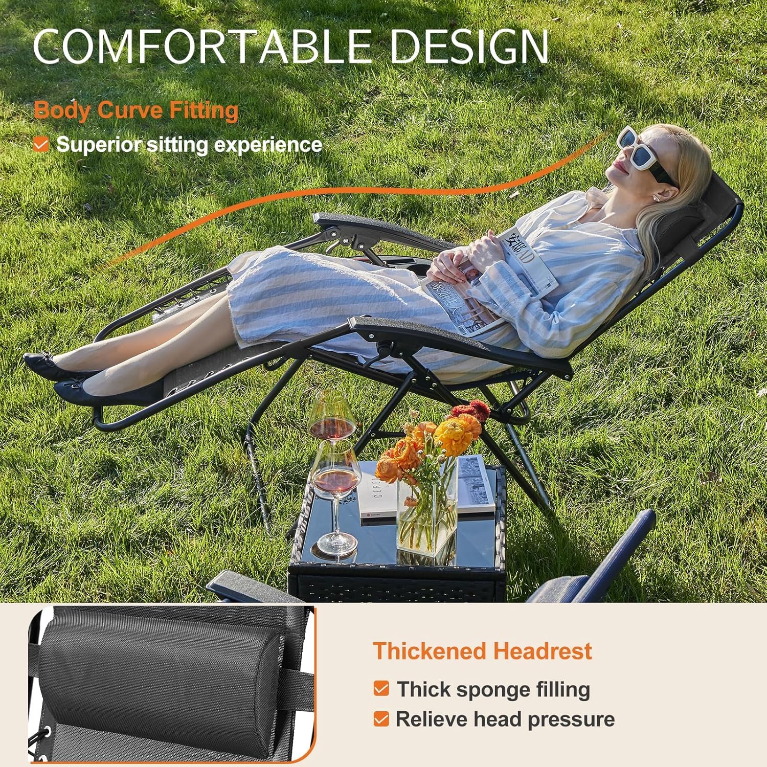 Sweetcrispy anti-slip base prevents tipping on slick outdoor surfaces.