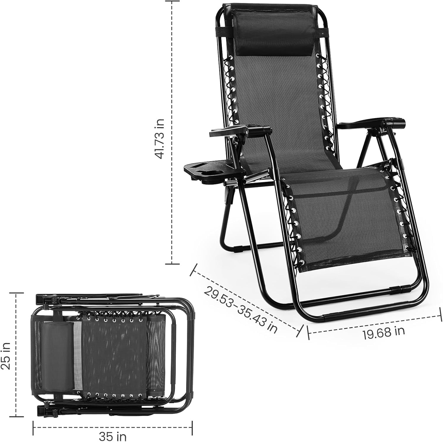 Sweetcrispy chair cup holder tray keeps drinks within reach during sunlit rests.
