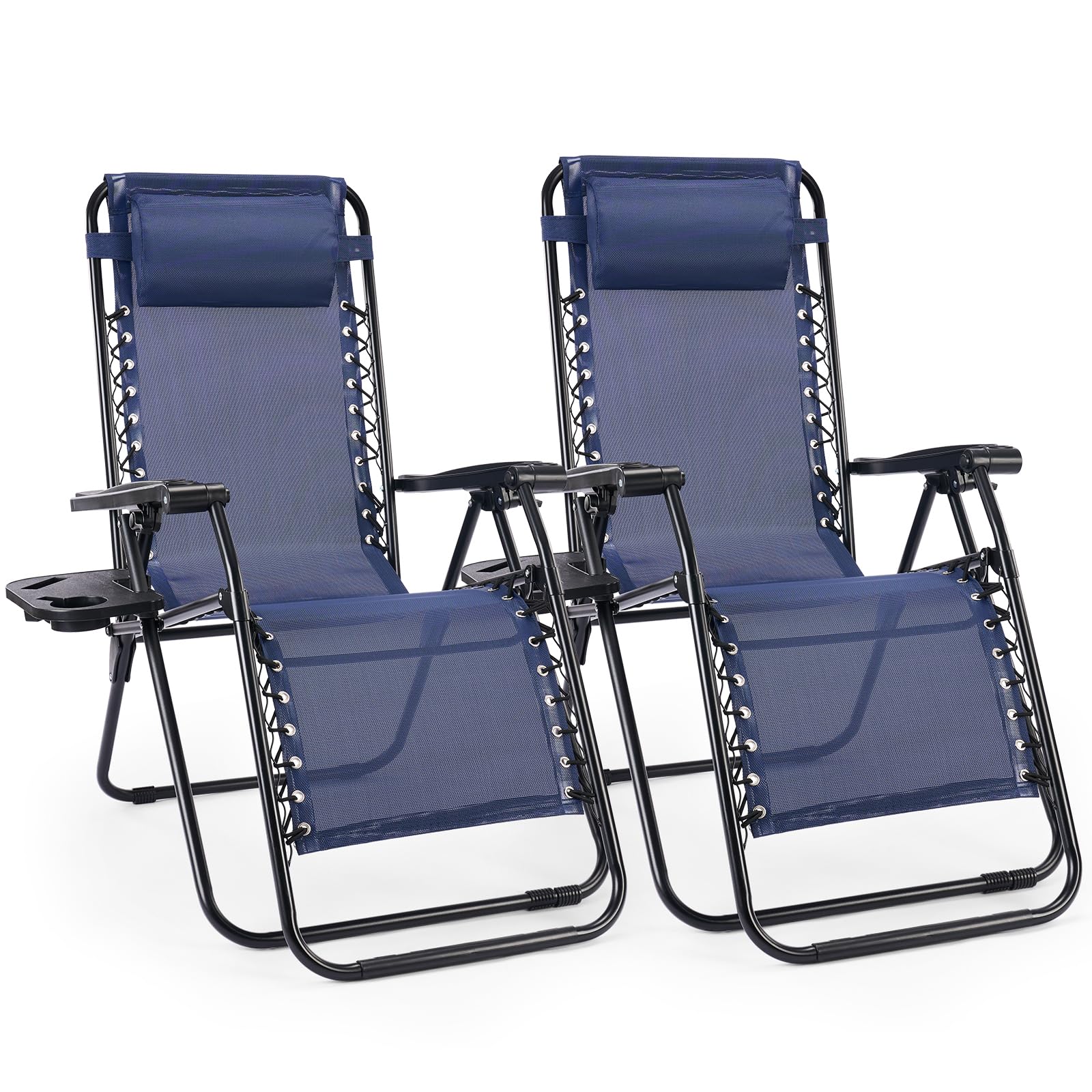 Sweetcrispy zero gravity chair blue folded for easy transport