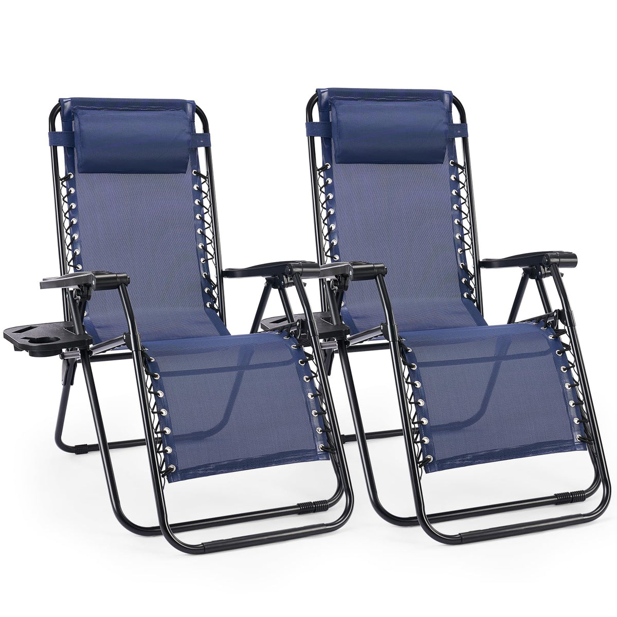 Sweetcrispy zero gravity chair blue folded for easy transport