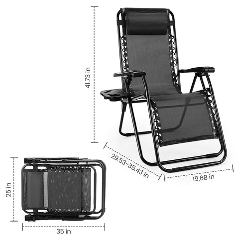 Sweetcrispy two-pack chairs folded for easy transport and storage