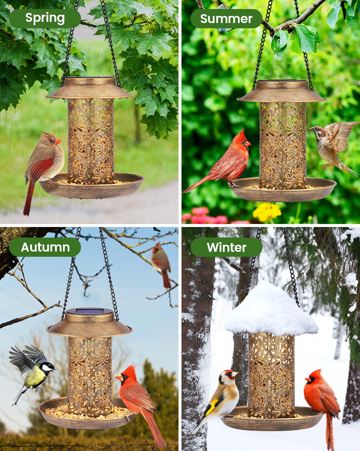 Sweetfull feeder uses a sturdy S-hook for easy yard hanging.