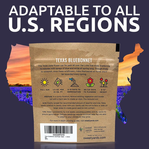 Sweet Yards seeds offer high germination potential for quick garden results.