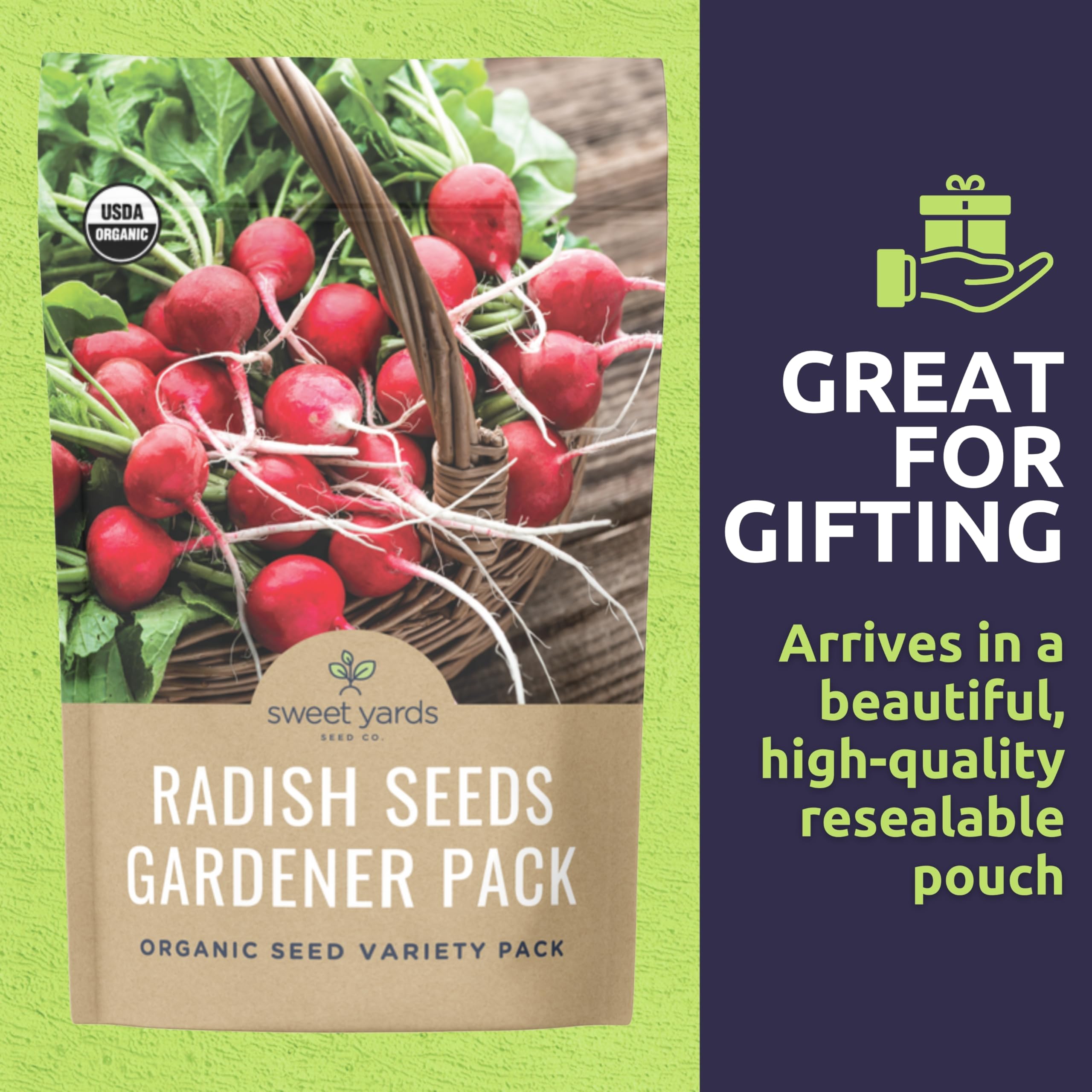 Sweet Yards premium packaging image for storage and gifting