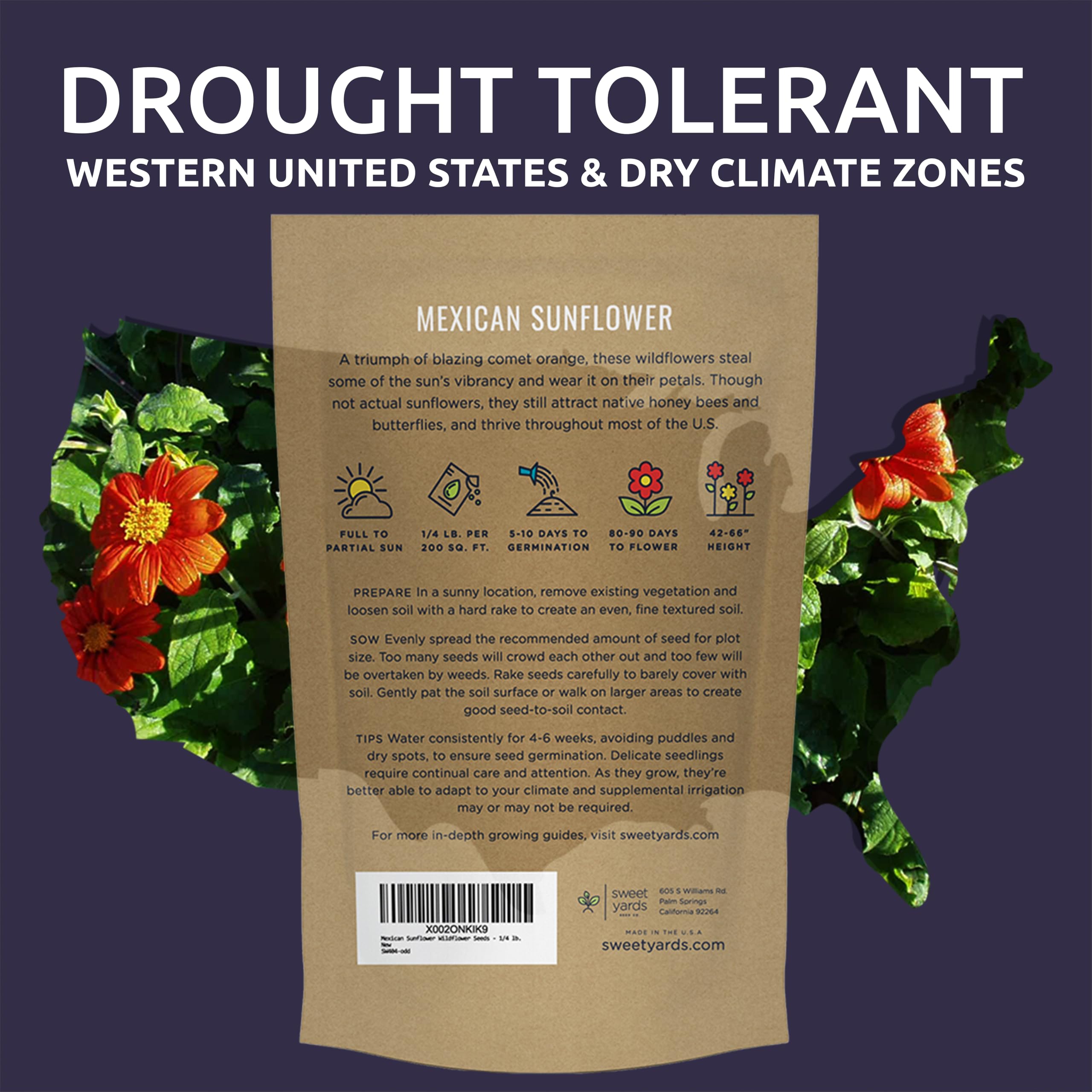 Sweet Yards pure live seeds with germination guarantee