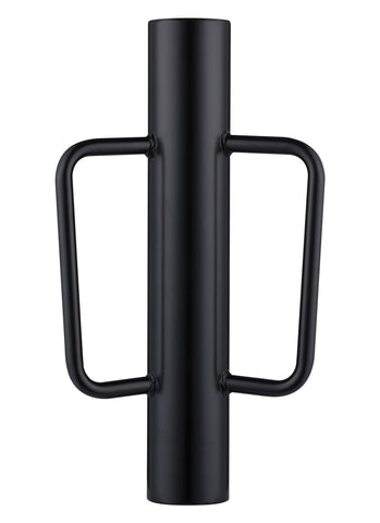 Swellisher fence post driver in action demonstrates heavy-duty steel construction for faster post setting