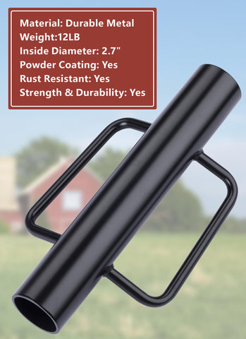 Swellisher fence post driver with rust-resistant coating resists weather wear