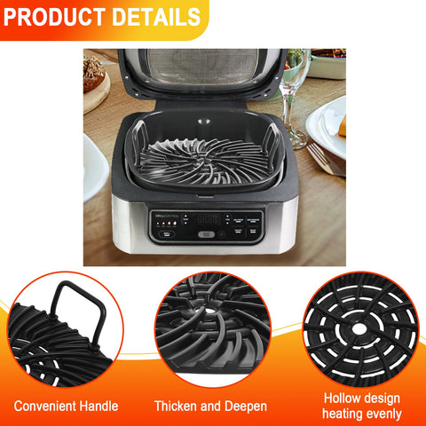 Swess grill grate closeup shows even heating with gridded surface.