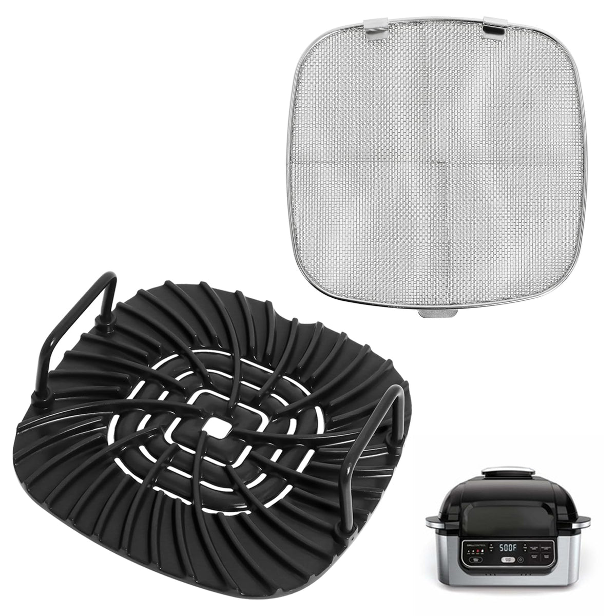 Swess grill grate fits Ninja AG301 for even searing.