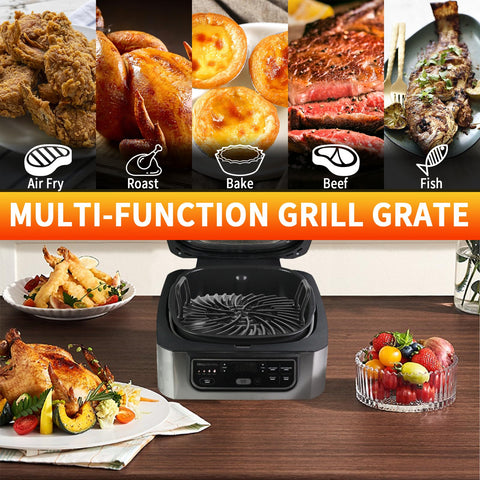 Swess grill grate installed on Ninja provides premium quality construction.