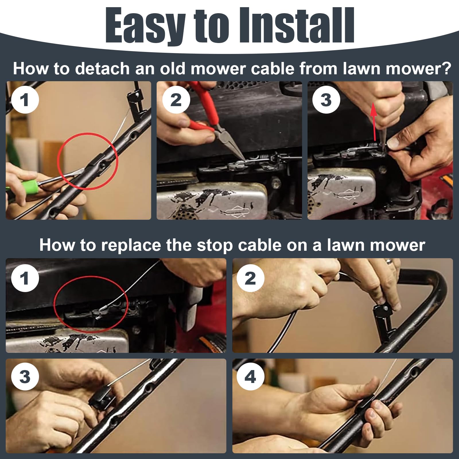 Swess replacement cable for lawn mowers enables flexible, straightforward setups