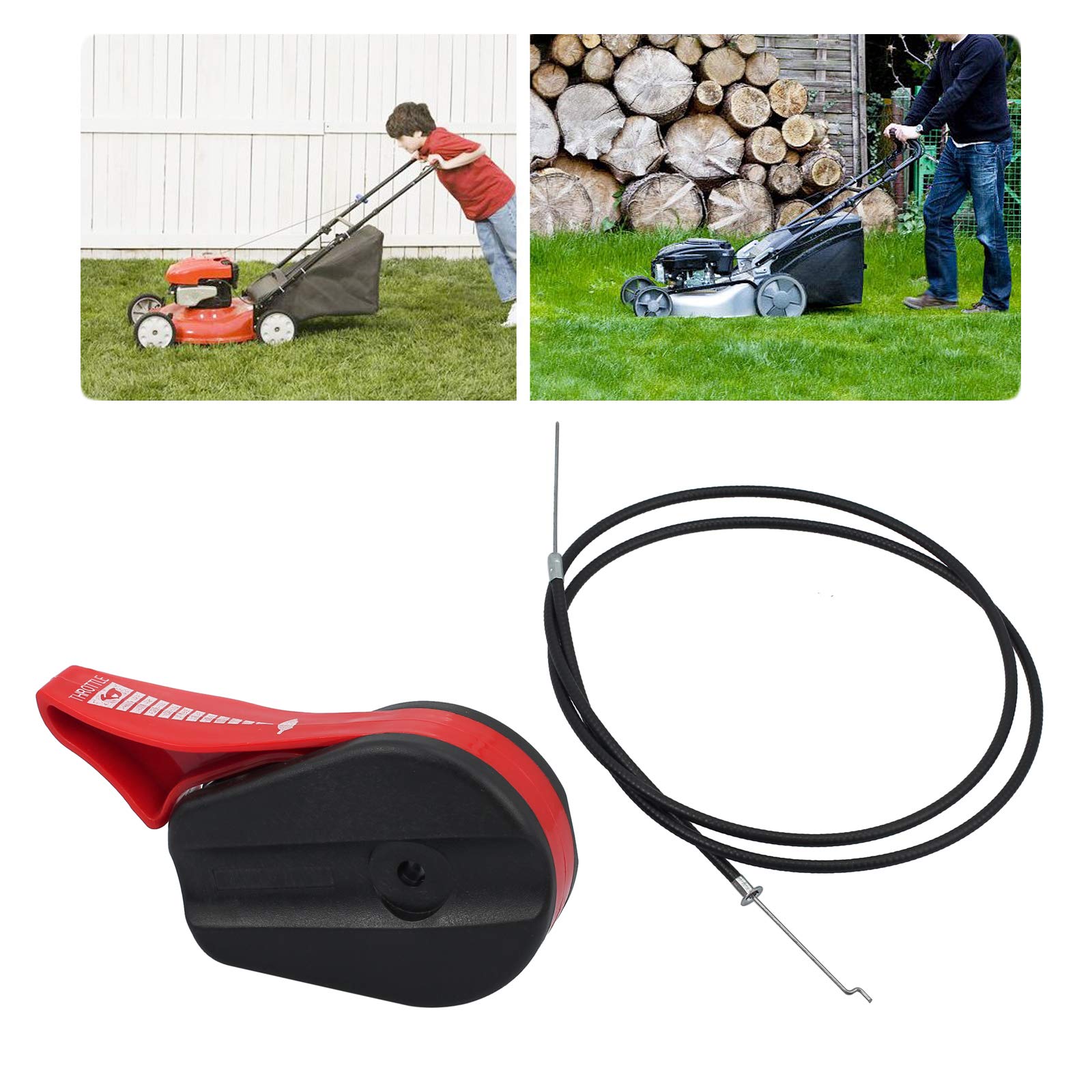 Swess lawnmower installation guide image showing quick, DIY setup.