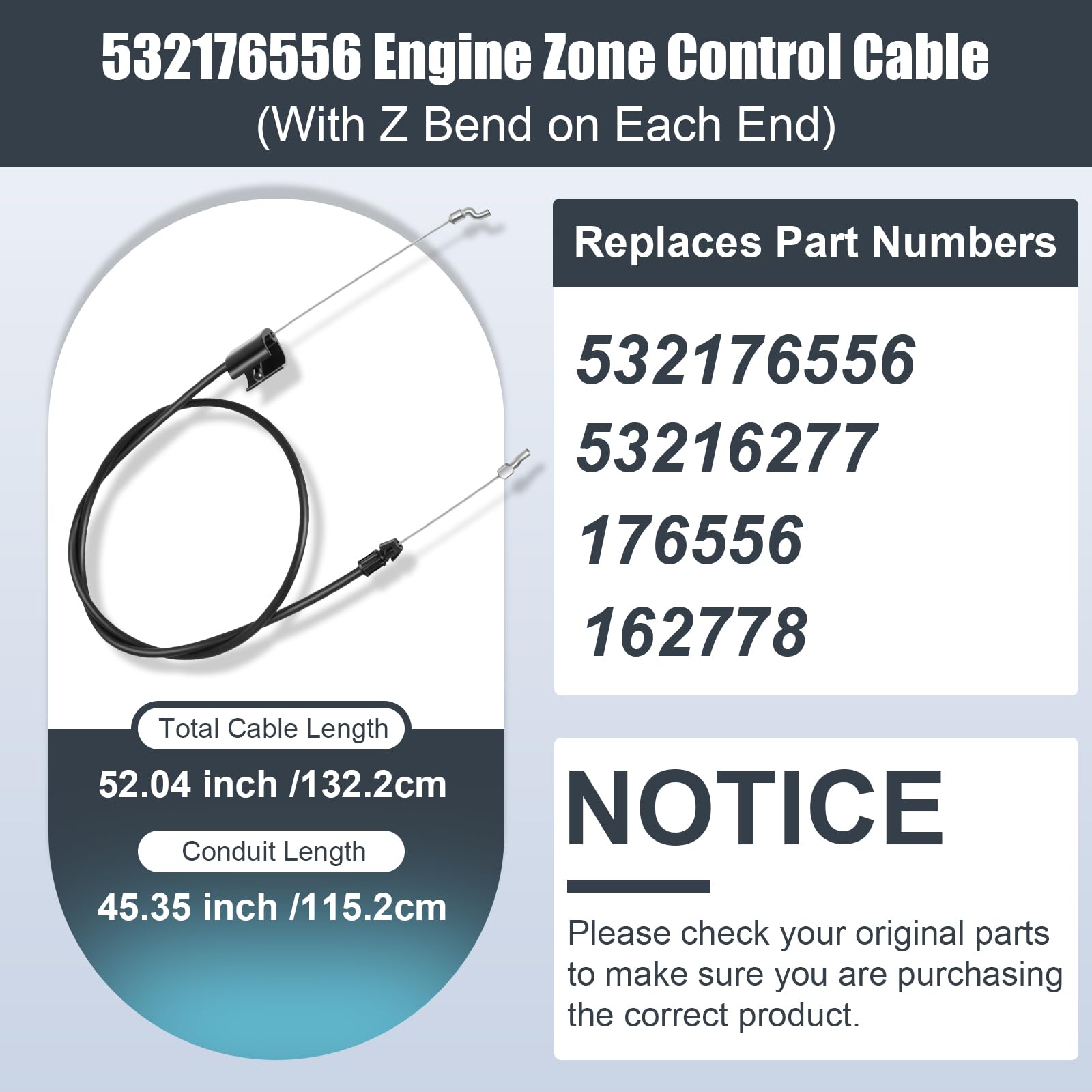 Swess push mower control cable installed for smooth mowing