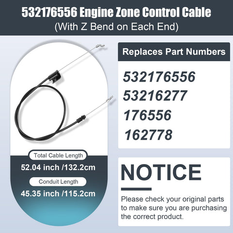Swess push mower control cable installed for smooth mowing