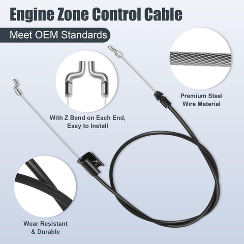 Swess throttle cable for MTD 946-0957 supports responsive engine control