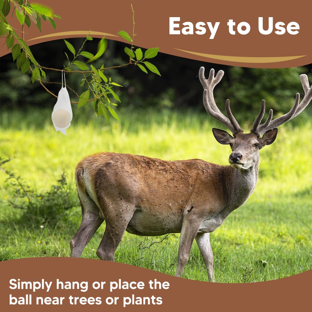 SWIALLS deer repellent ball ready to place for garden protection
