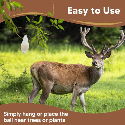 SWIALLS deer repellent ball ready to place for garden protection