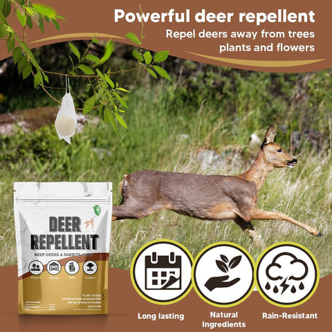 SWIALLS deer repellent guards garden flowers and vegetables outdoors