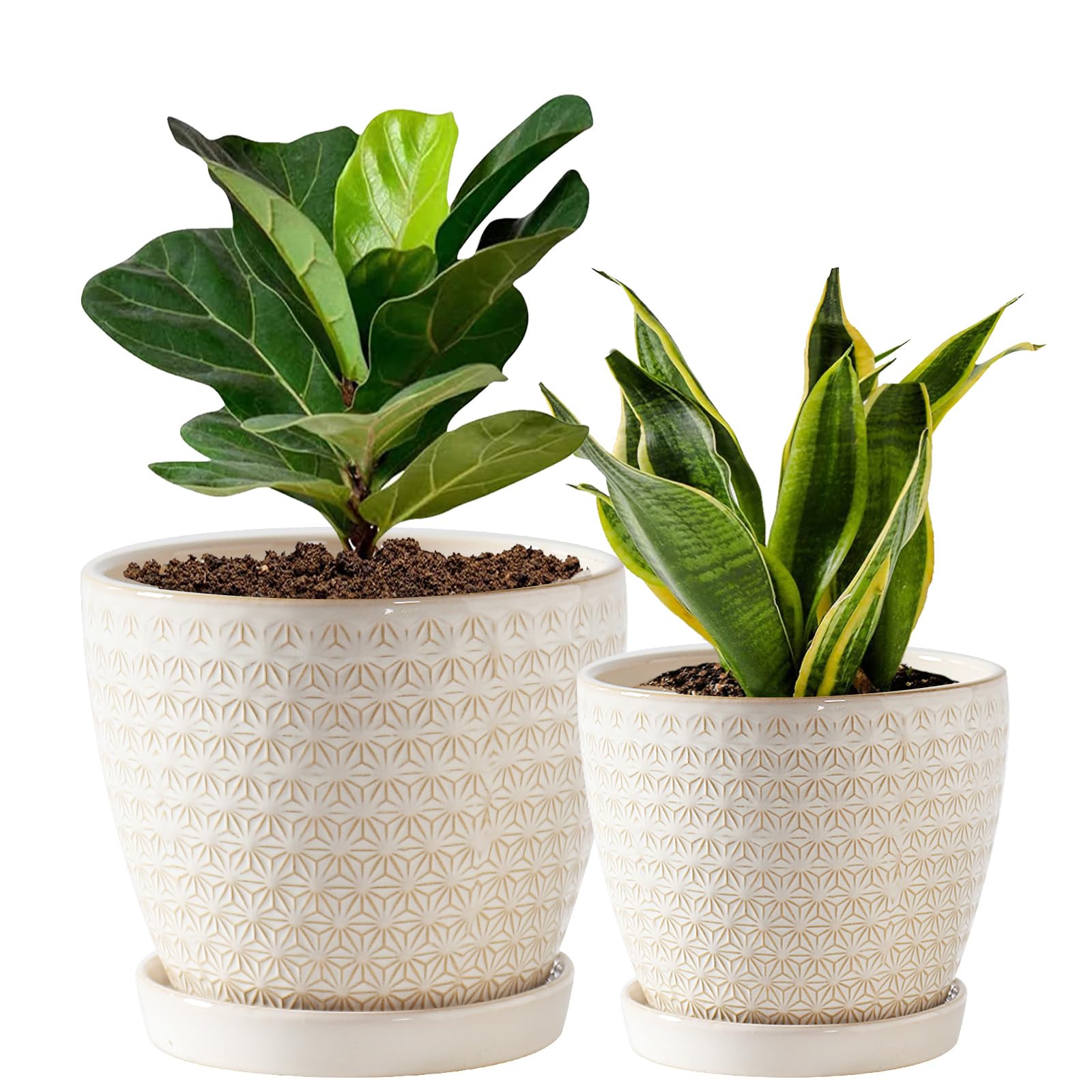Swicken large crackle glaze plant pot showing durable ceramic for indoor greenery.