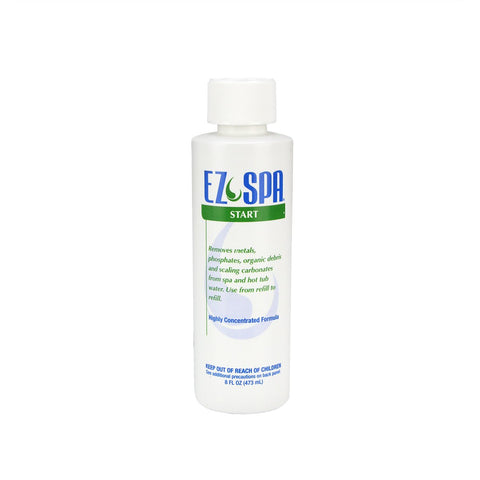 Swim Central EZ Spa Start pour for quick metal and phosphate control in spas.