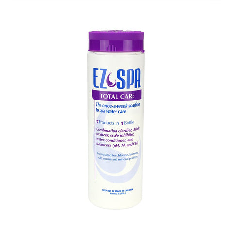 Swim Central EZ Spa Total Care in use demonstrates steady oxidation and water conditioning.