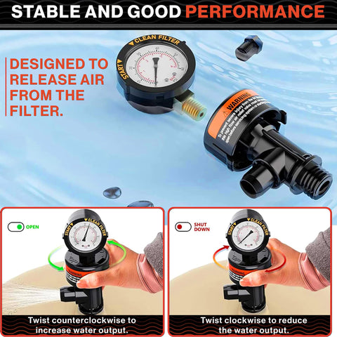 Swimables air-release-action captures air release for steady filtration.