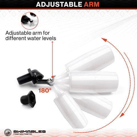 Swimables durable valve withstands outdoor pool and pond conditions