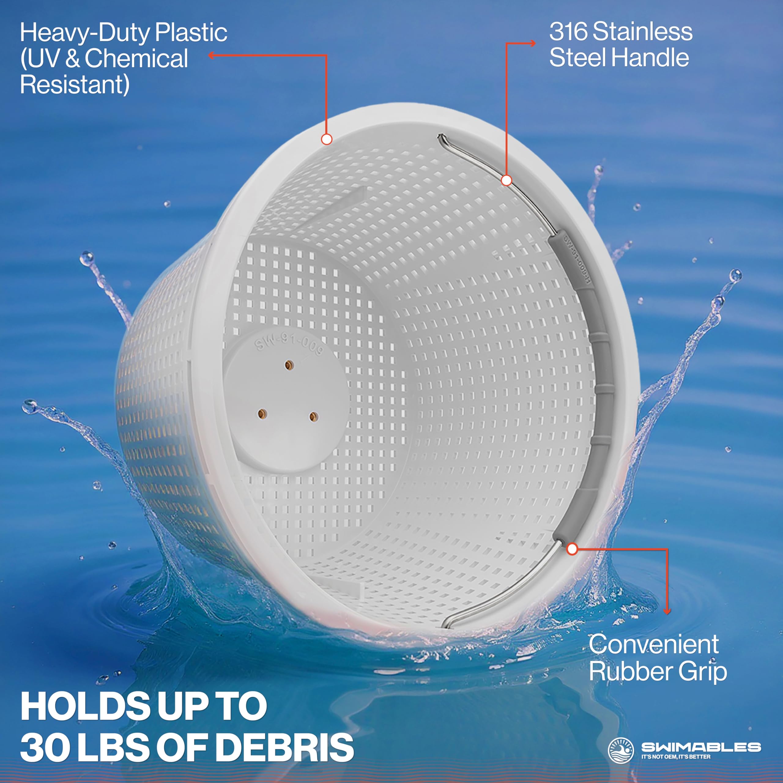 Swimables Hayward SP1070 compatible basket ready for quick installation