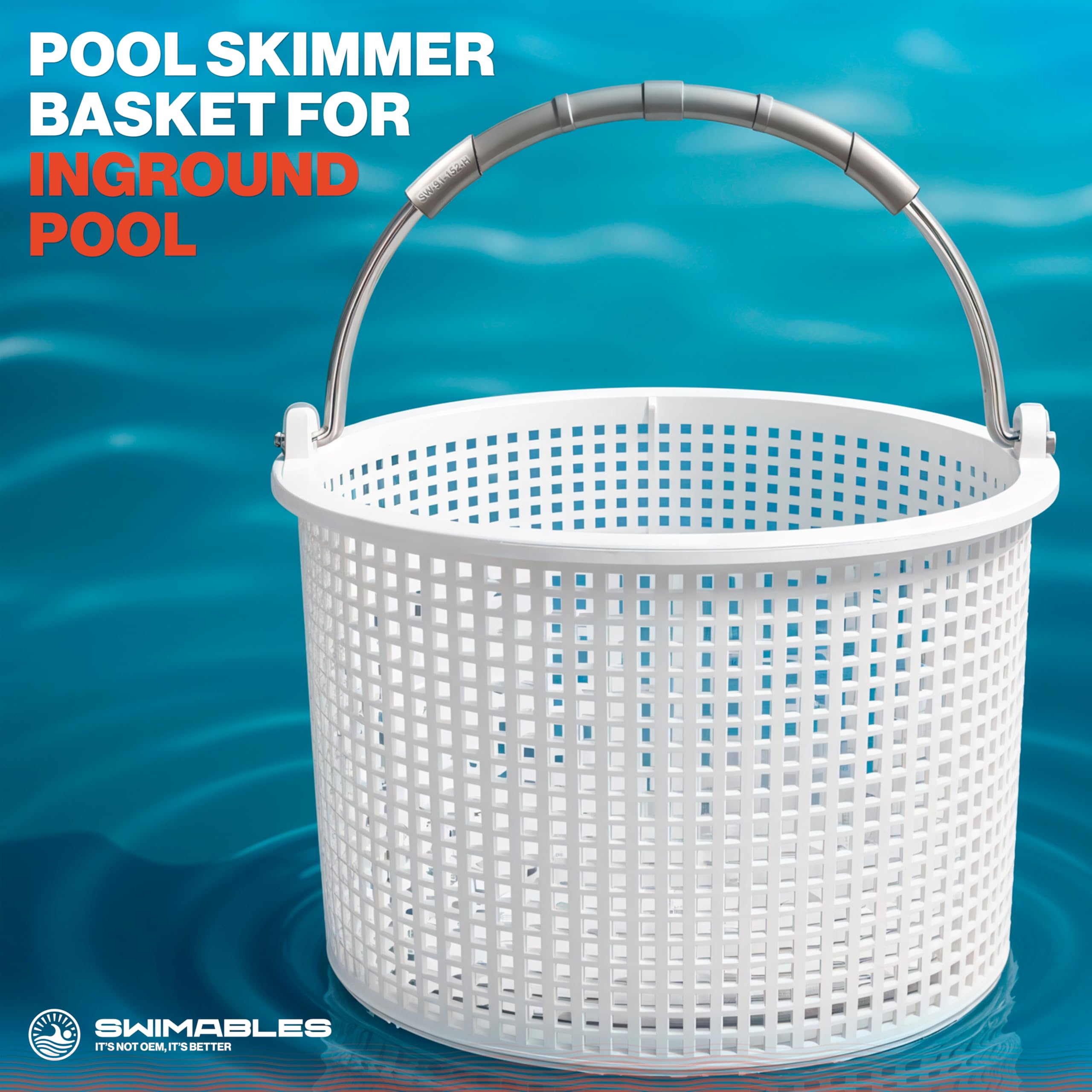 Swimables replacement for Hayward SP1082CA skimmer basket ensures easy fit.