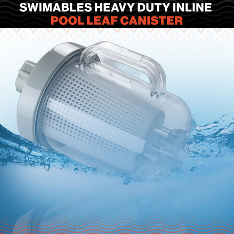 Swimables leaf canister basket featuring durable construction for long-lasting use.