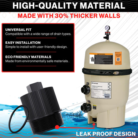 Swimables leak-proof seal with included O-ring for confident filtration.