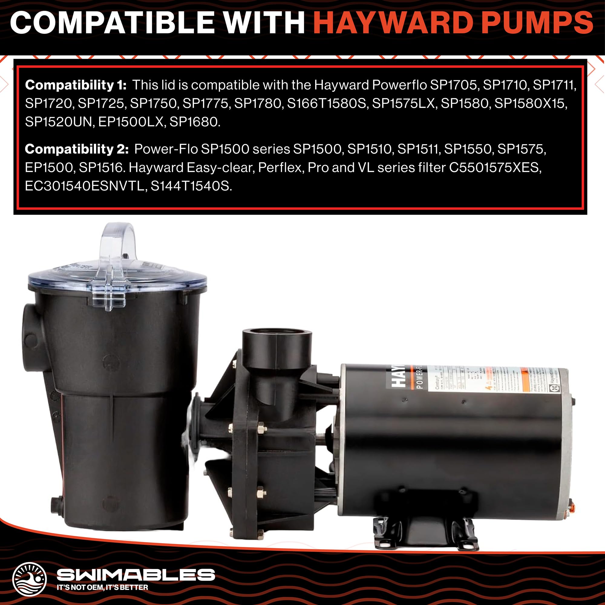Swimables O-ring included for fast, ready-to-install replacement.