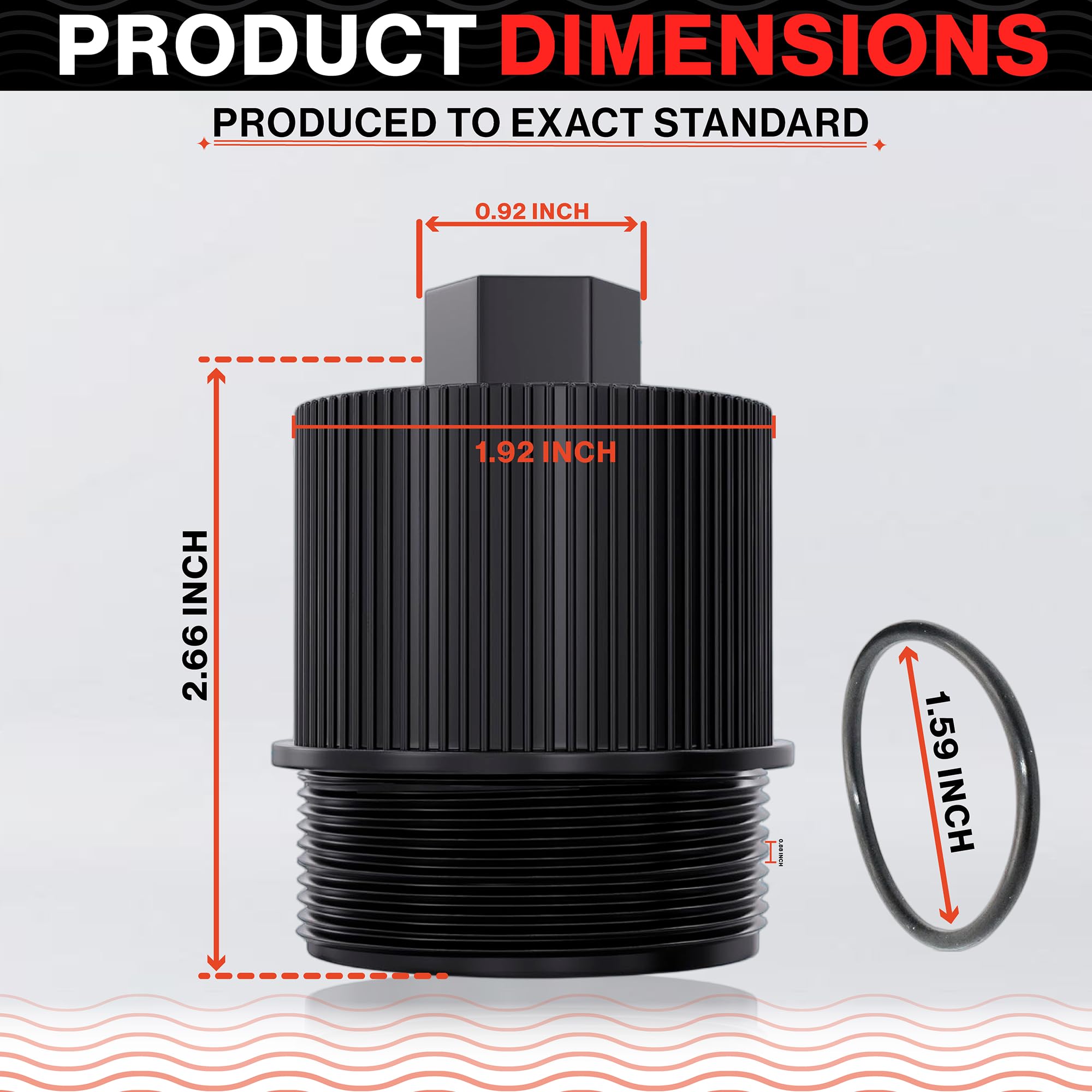 Swimables durable plastic drain plug for long lasting pool use.