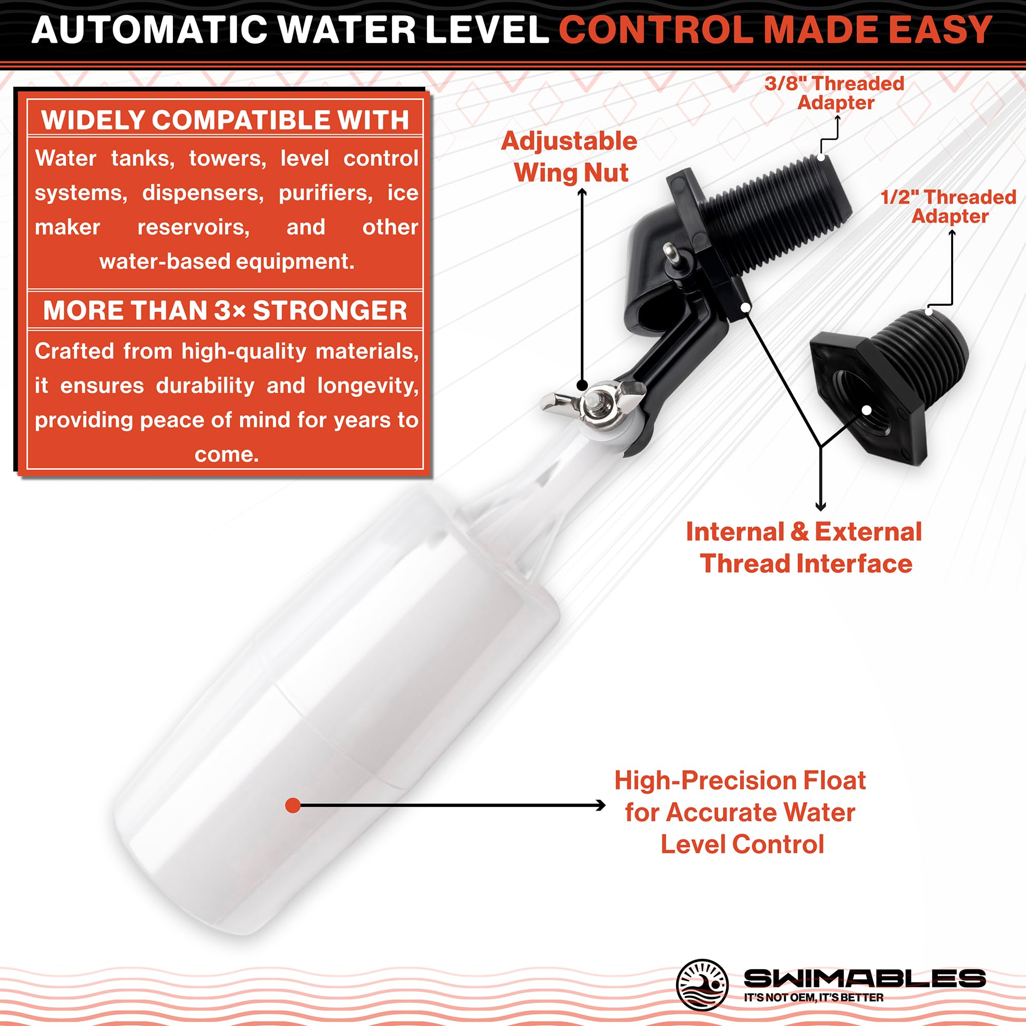 Swimables pond auto-fill valve helps steady water levels
