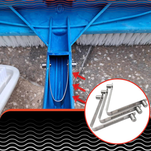 Swimables professional-grade V-clip showcases robust construction for frequent use.