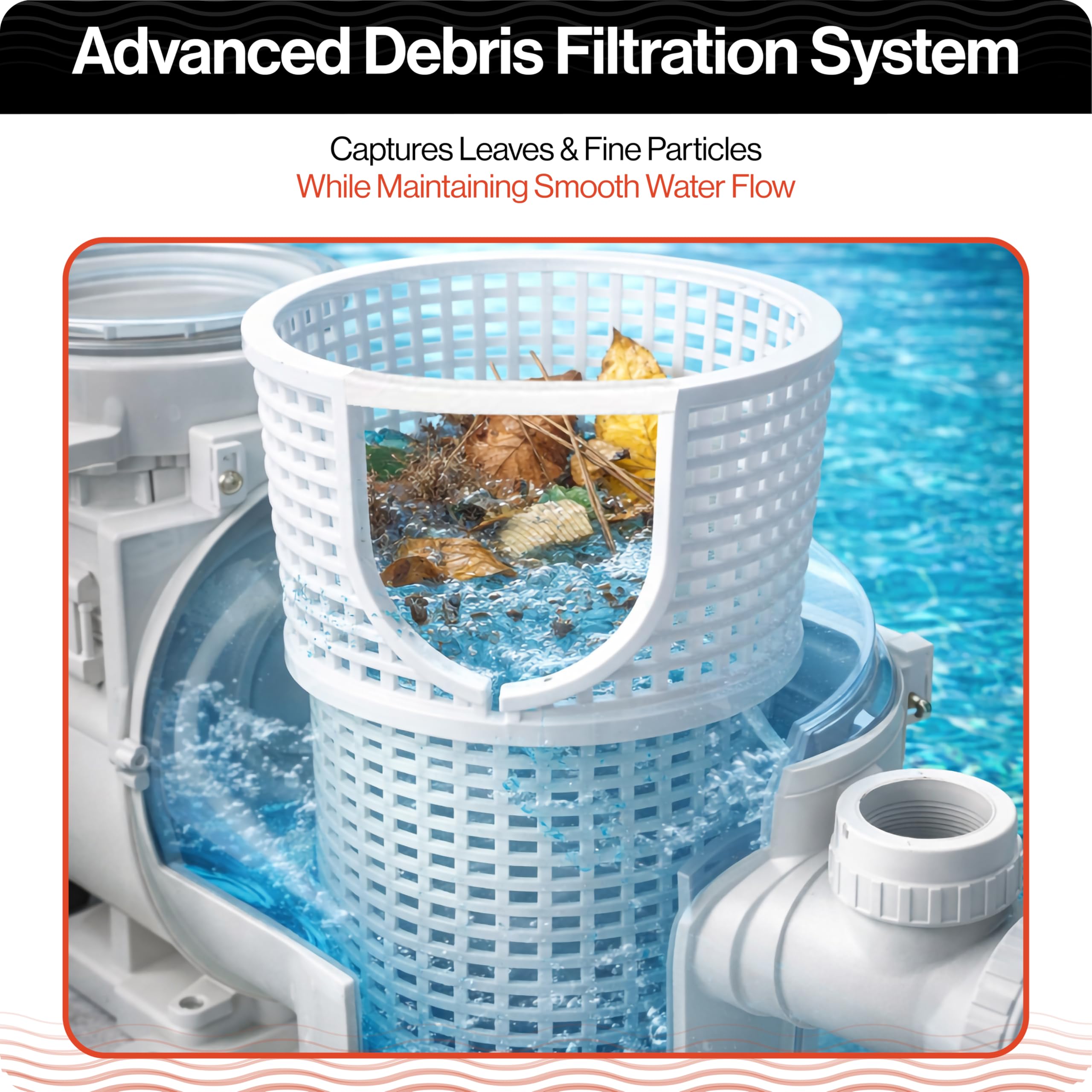 Swimables pump basket debris filtration in action protects pumps