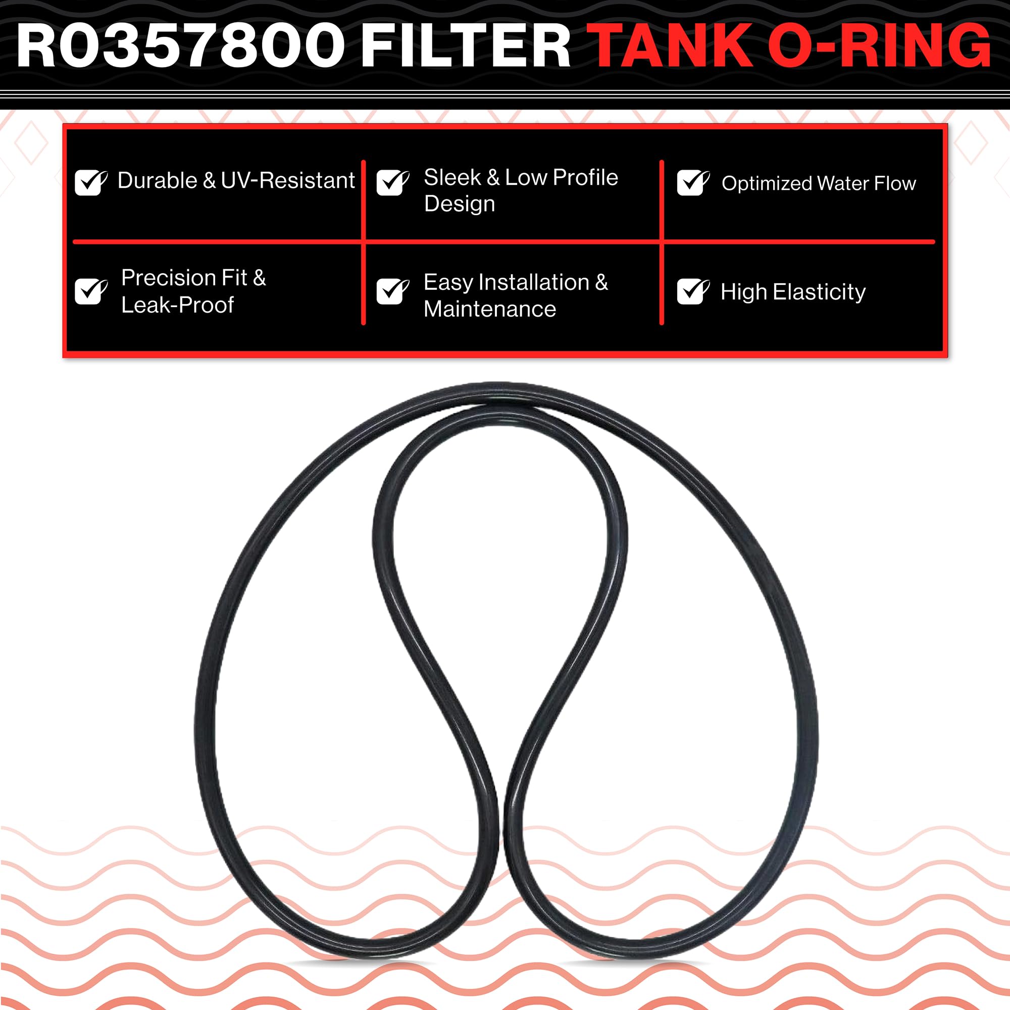 Swimables R0357800 replacement o-ring ready for installation and leak inspection after setup.
