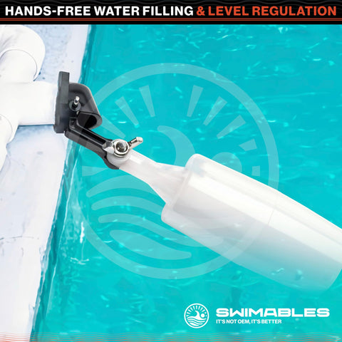 Swimables water tank fill valve suited for reliable level control