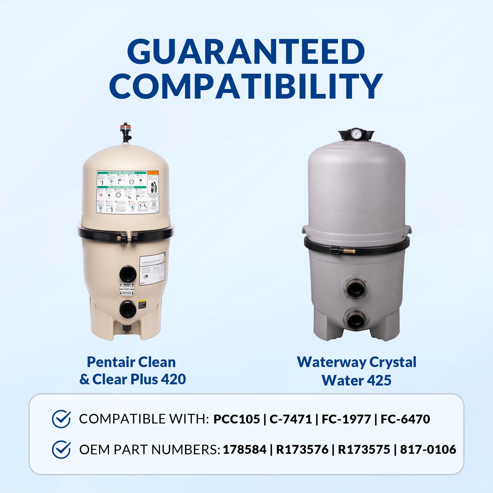 Swimara anti-collapse core maintains flow during heavy use.