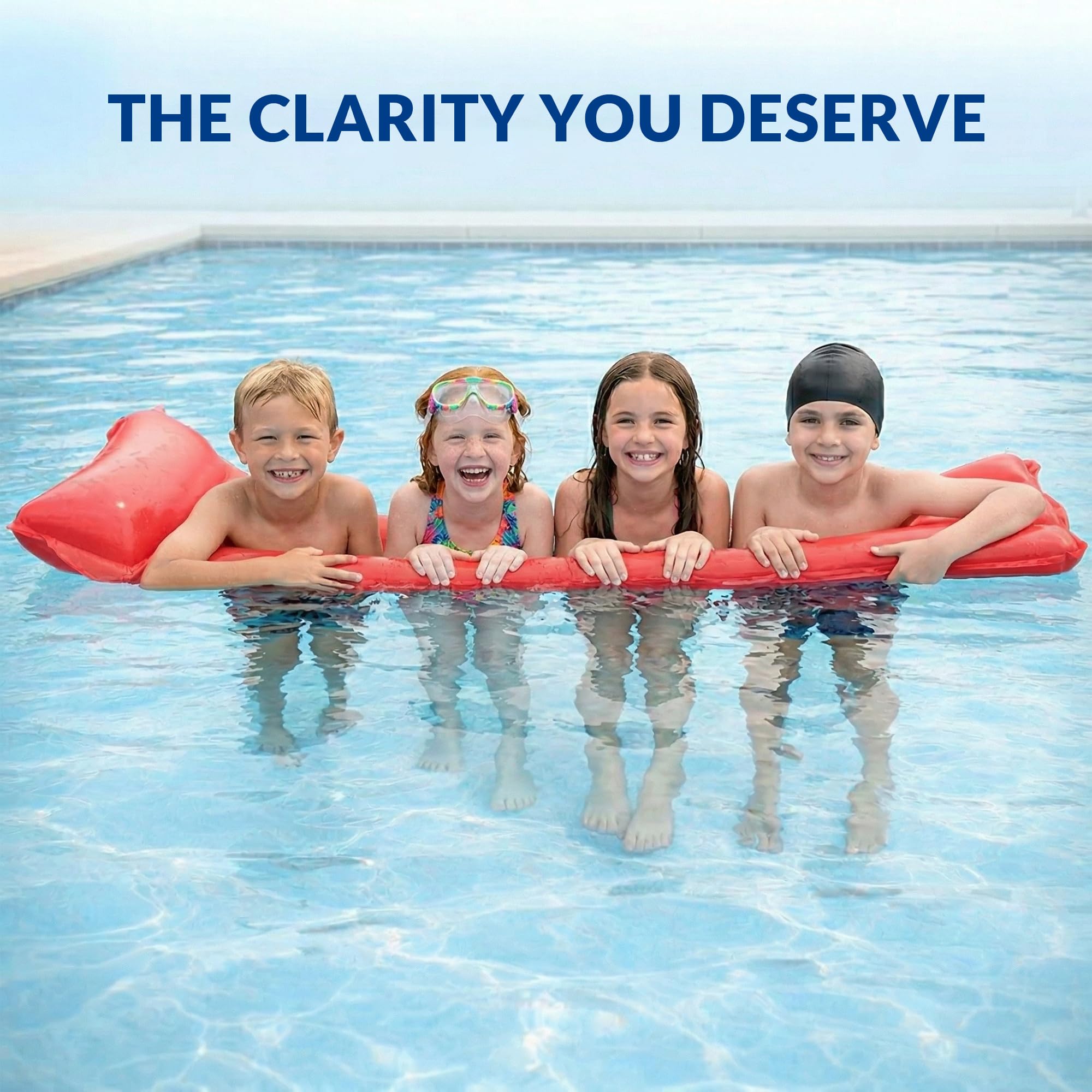 Swimara clear water concept image suggests potential for improved pool clarity.