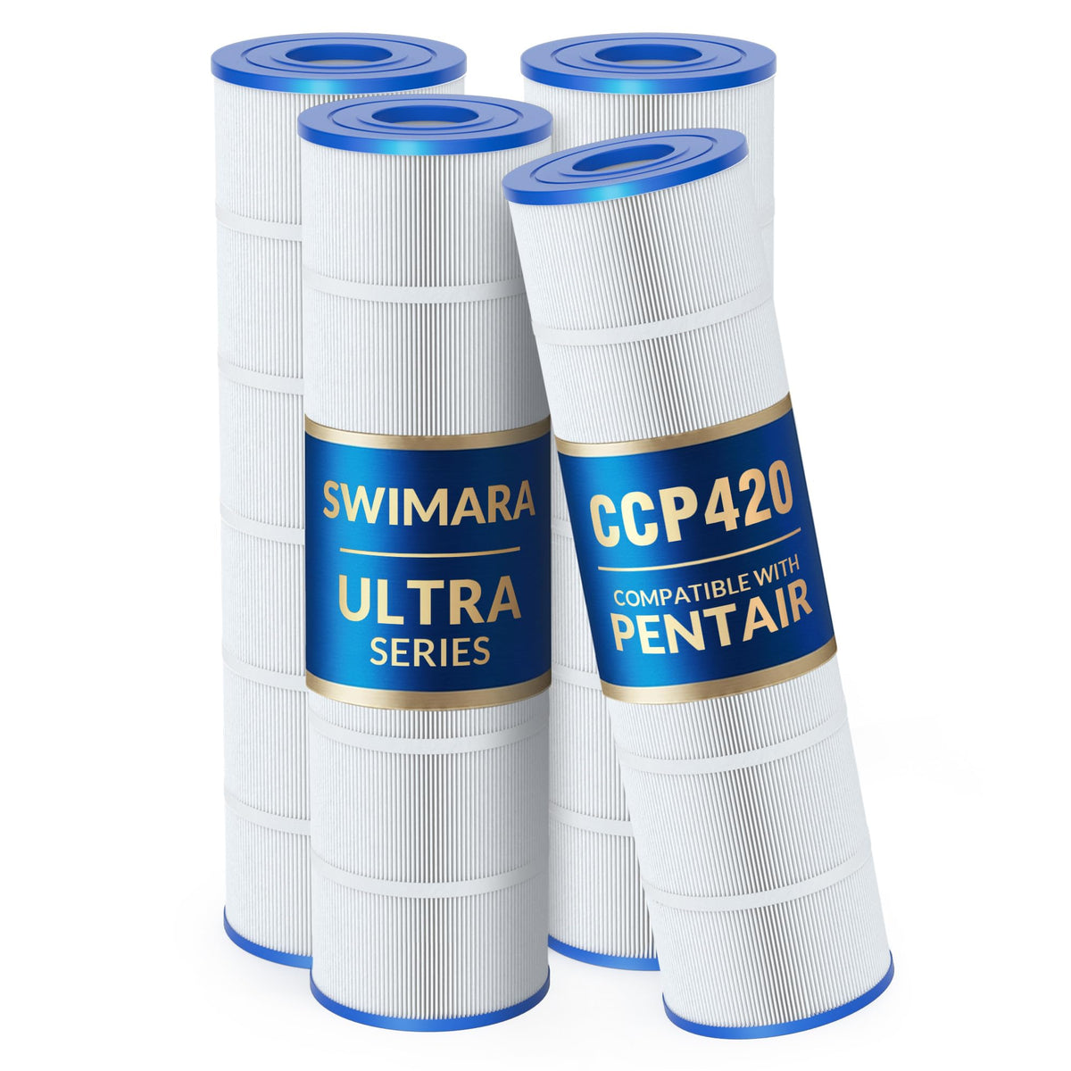 Swimara Ultra Series 5oz Trilobal Fabric cartridge delivering stronger filtration for crystal-clear water.