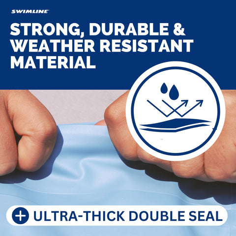 Swimline Air Pillow 3-pack layout showing versatile placement options