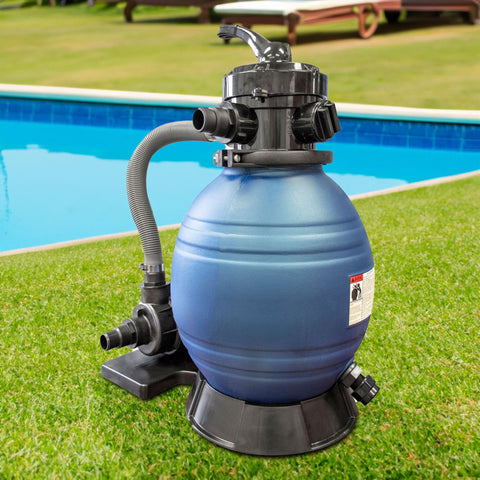 Swimline HydroTools 1980 GPH pump delivers quiet operation for poolside lounging.
