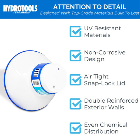 Swimline HydroTools 8720 blue and white design fits most pool styles