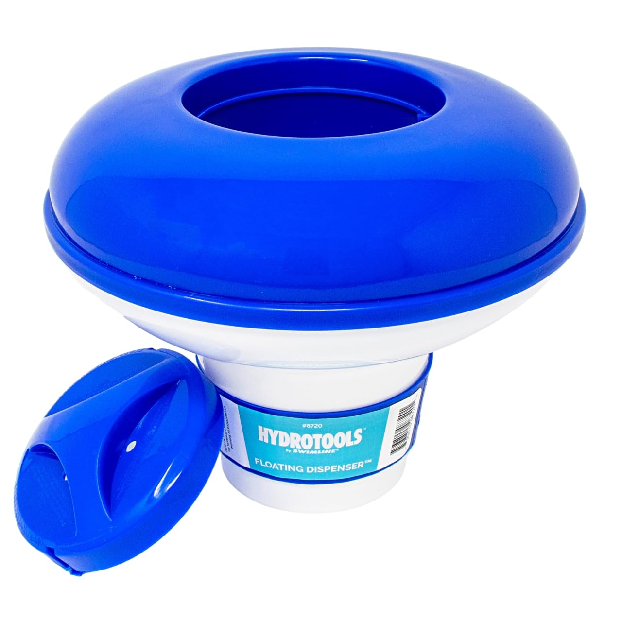 Swimline HydroTools 8720 floating chlorine dispenser distributes evenly for steady pool hygiene