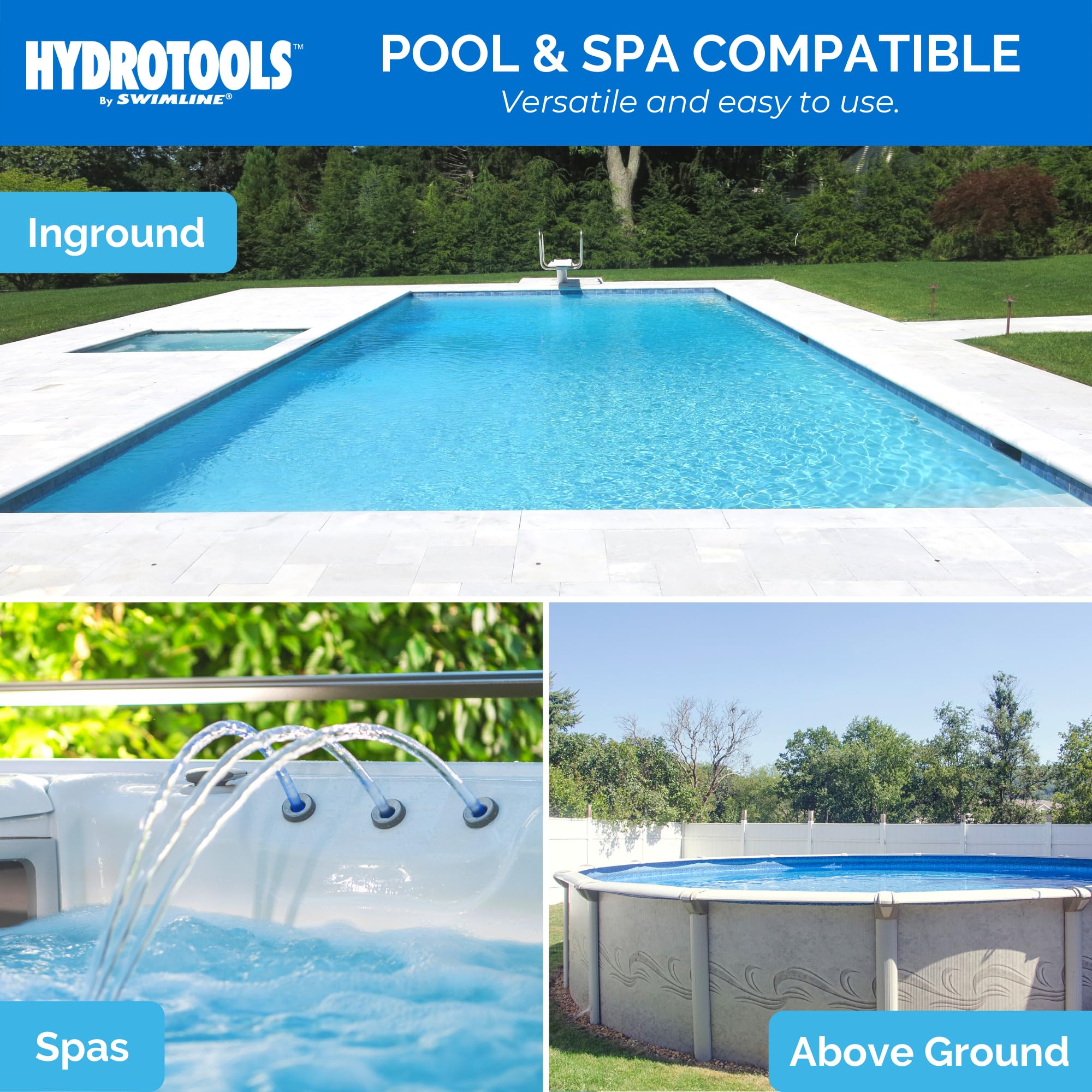 Swimline HydroTools 8720 locking cap keeps tablets secure during flotation