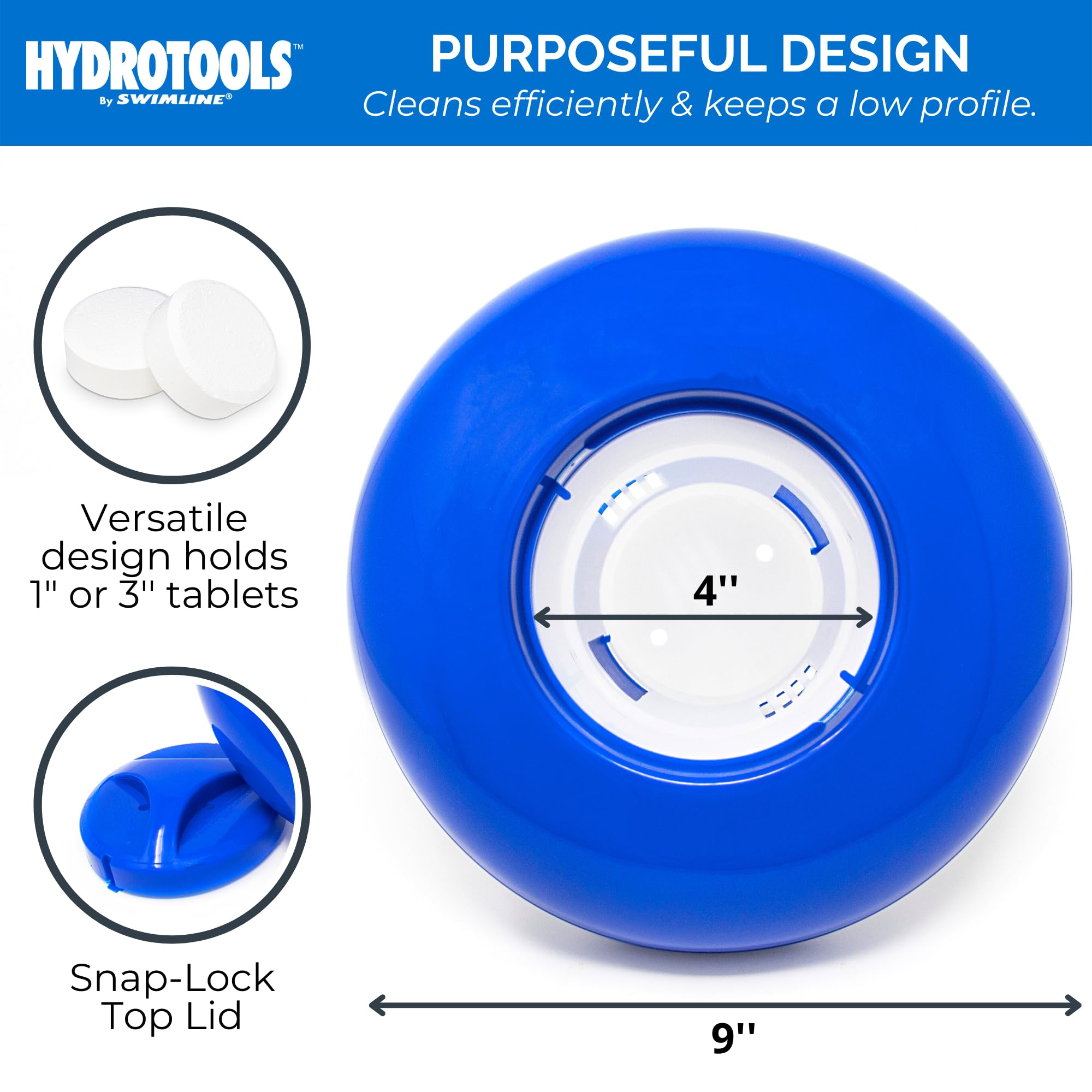 Swimline HydroTools 8720 UV resistant plastic withstands outdoor sun