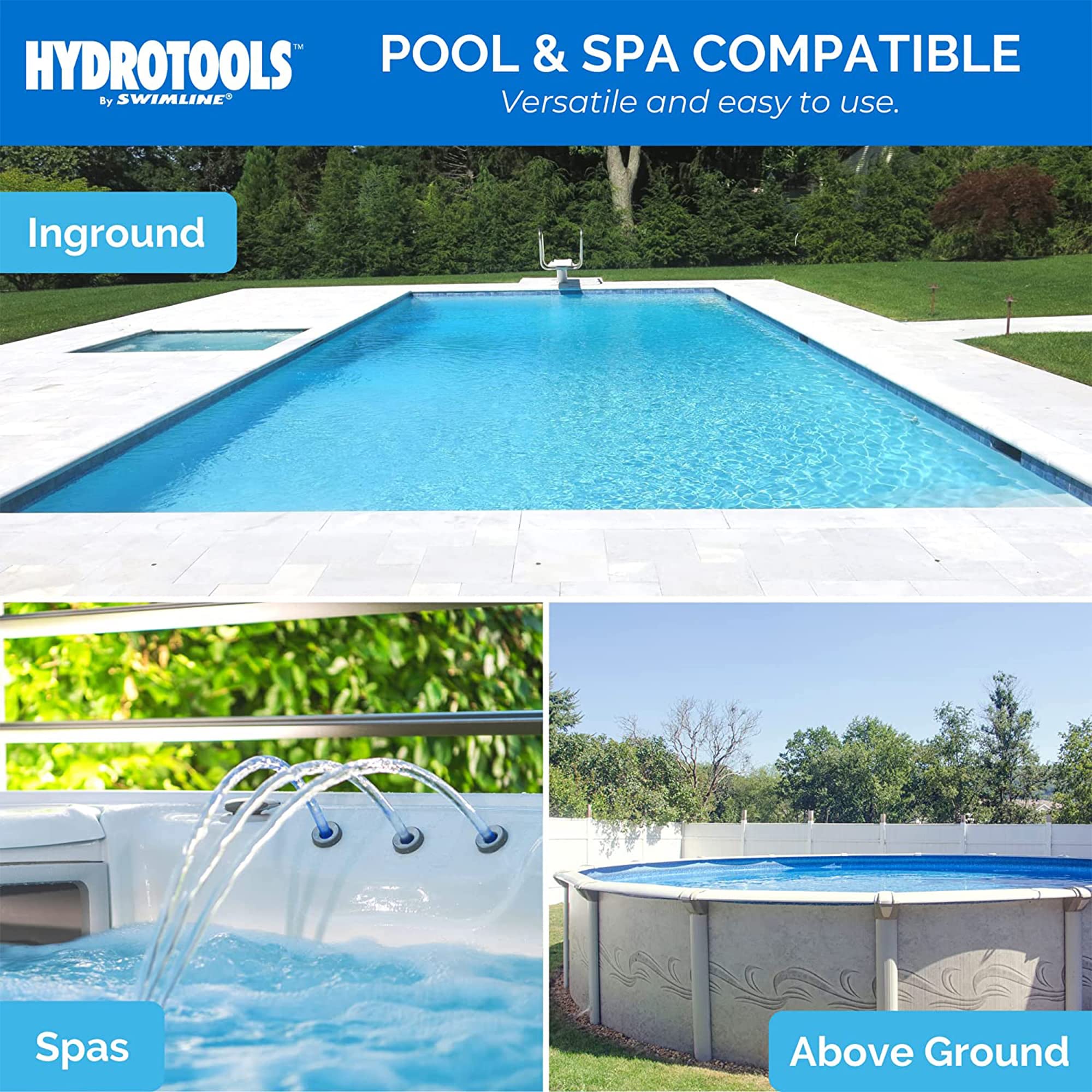 HydroTools 8725 compatible with most 1- and 3-inch tablets for versatility.
