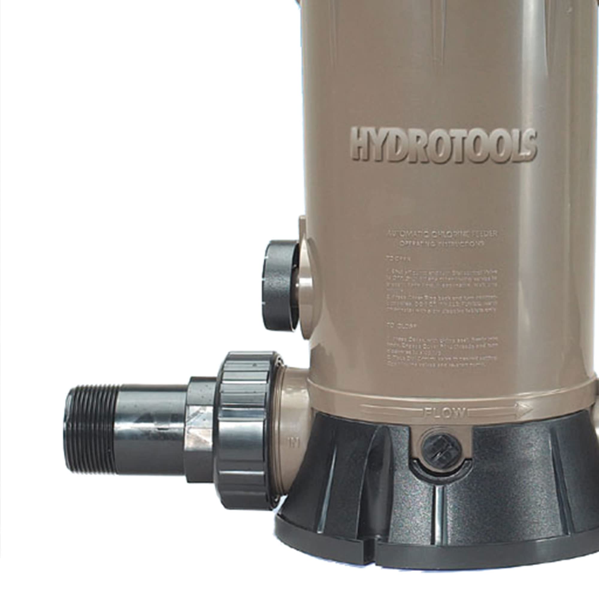 Swimline Hydrotools 8750 inlet and outlet view highlights universal compatibility with pool systems.